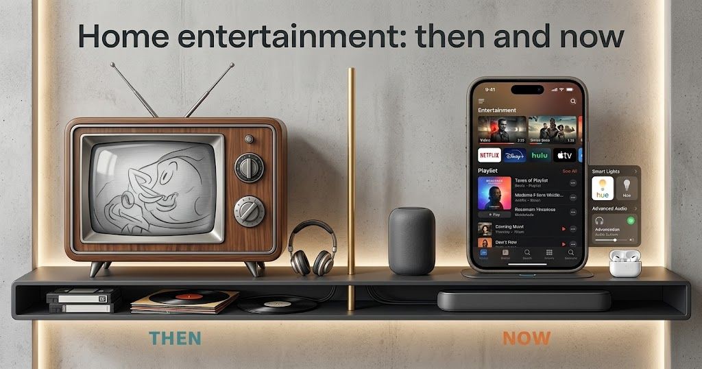 Home Entertainment — Then and Now